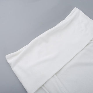 Long sleeve off shoulder irregular ribbed backless top