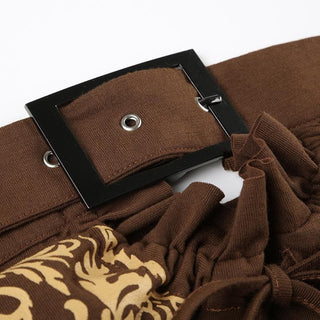 Buckle backless print tube top