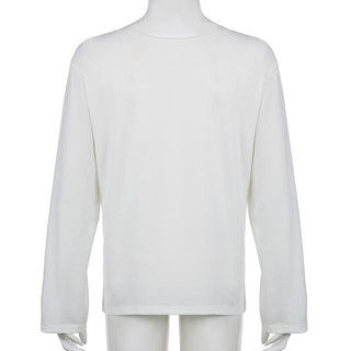 Long sleeve crewneck "98" print top