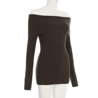 Long sleeve off shoulder textured solid mini dress