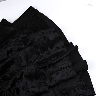 V neck beaded velvet cami mini dress