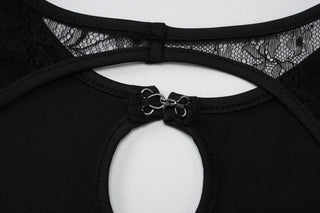 Sleeveless hollow out mesh cut out maxi dress