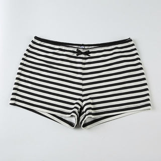 Striped print cap sleeve bowknot pant set