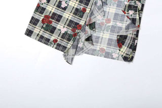 Long sleeve off shoulder flower print ruffle midi dress