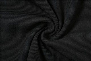 Sleeveless high neck hollow out solid gloves crop cut out top