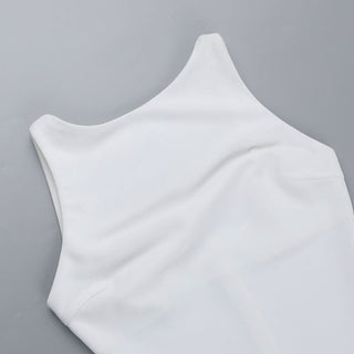 Zip-up ruched solid backless mini dress