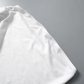 One shoulder irregular ruched solid crop top