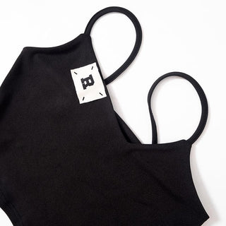 Mesh patchwork letter pattern cami pant set