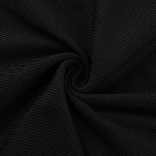 Hollow out metal chain crewneck ribbed cut out midi dress