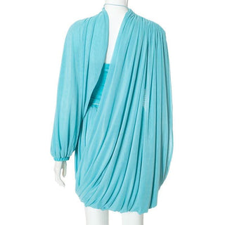 Ruched shrug tube mini skirt set-final-sale