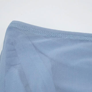 Crewneck sleeveless ruched mesh crop maxi skirt set