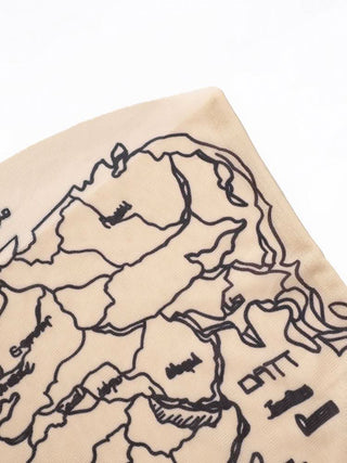 Sheer mesh abstract print backless tube top