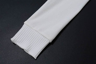 Off shoulder long sleeve knitted solid top