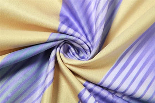 Body pattern u neck ruffle backless contrast cami maxi dress-final-sale