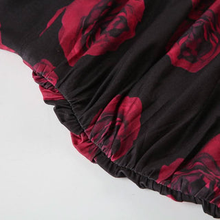 Flower print halter self tie u neck ruched mini dress