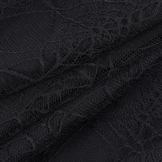 Solid irregular mesh spider web pattern mini skirt