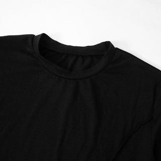 Long sleeve crewneck bowknot solid top