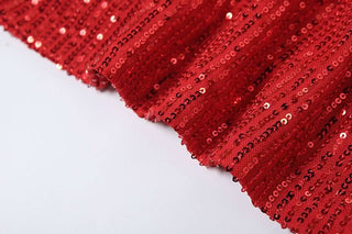 Glitter mesh patchwork tube mini dress