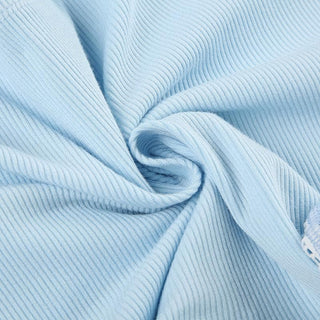 Ribbed bowknot solid backless cami top