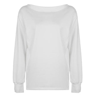 Long sleeve round neck solid top