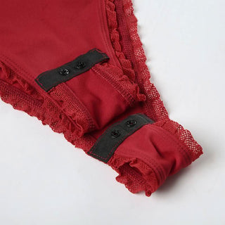 Ruched long sleeve v neck button ruffle bodysuit