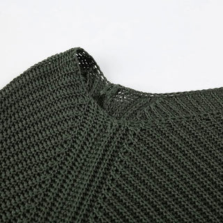 Long sleeve off shoulder knitted top