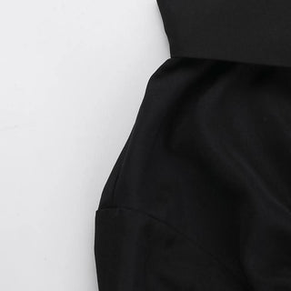 Turnover collar long puff sleeve button top