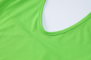 Halter u neck backless solid sleeveless romper