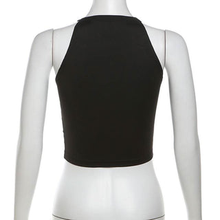 Crewneck bowknot applique contrast top