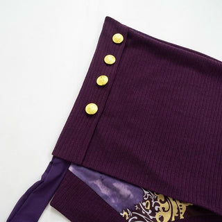 Long flared sleeve irregular mesh patchwork print top