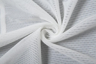 One shoulder high slit ruffle sheer mesh maxi skirt set