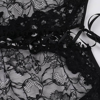 Long sleeve off shoulder lace hollow out shrug cut out top