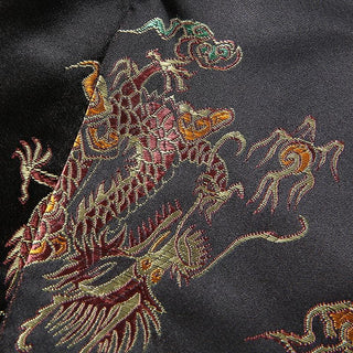 Halter hollow out dragon embroidery crop cut out top