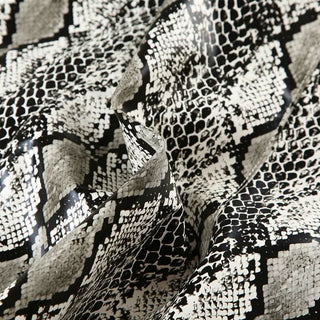 Snakeskin print corset lace up tube top