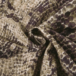 Snakeskin print bowknot cami top