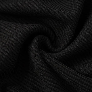 Long sleeve hollow out ribbed crewneck ruched cut out top