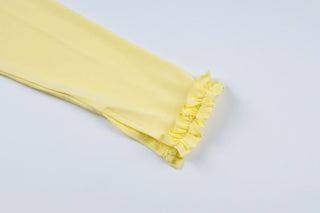 Long sleeve v neck hollow out ruffle cut out mini dress