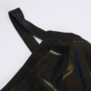 Square neck ruched lace up lace hem maxi dress