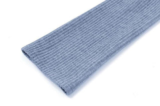 Long sleeve hollow out lace up textured round neck cut out top