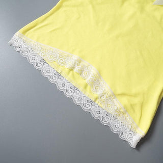 Off shoulder lace hem bowknot ruffle top