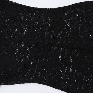 Long sleeve u neck lace slit maxi dress