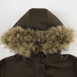 Fluffy hoodie long sleeve leopard print pocket zip-up top