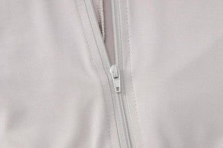 Cap sleeve zip-up high neck solid jumpsuit