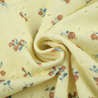 Ruched ruffle print flower applique tube top