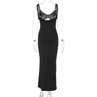 Ruffle hollow out ruched bowknot cami cut out midi dress