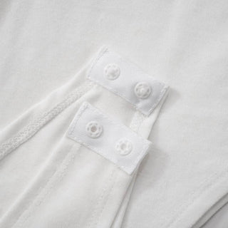 Turnover collar long sleeve mesh 2 piece top