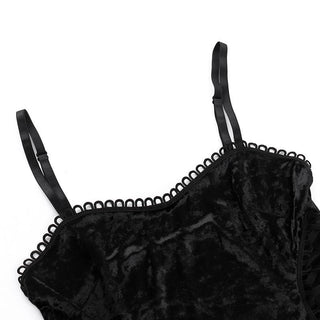 Sweetheart neck velvet lace up ruched cami mini dress