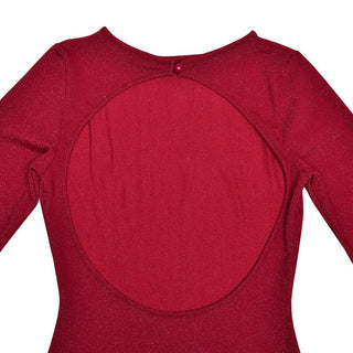 Long sleeve see through glitter irregular ruffle maxi dress