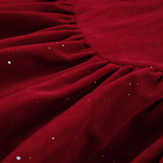 Off shoulder long sleeve beaded bowknot mini dress