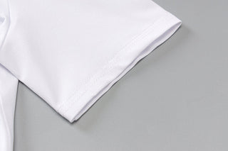 Short sleeve crewneck solid pant set